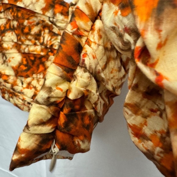 💎 Zara Drape Crop Top Orange - Picture 7 of 11